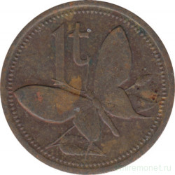 Монета. Папуа - Новая Гвинея. 1 тойя 1987 год.