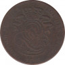 Монета. Бельгия. 2 цента 1863 год. ав.