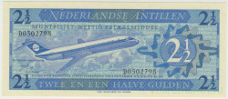 Банкнота. Нидерландские Антильские острова. 2.5 гульдена 1972 год. Тип 21а.
