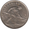 Монета. Люксембург. 1 франк 1947 год. ав.