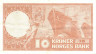Банкнота. Норвегия. 10 крон 1968 год. Тип 31d.
