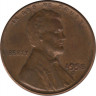 Монета. США. 1 цент 1958 год D. ав.