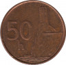  Монета. Словакия. 50 гелеров 2000 год. рев.