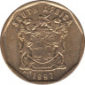 Монета. Южно-Африканская республика (ЮАР). 10 центов 1997 год. ав.