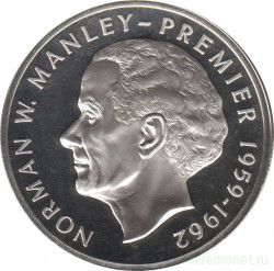 Монета. Ямайка. 5 долларов 1974 год. Норман Мэнли.