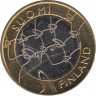 Монета. Финляндия. 5 евро 2011 год. Исторические регионы Финляндии. Аланды. ав.