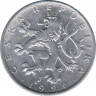  Монета. Чехия. 50 геллеров 1996 год. ав.