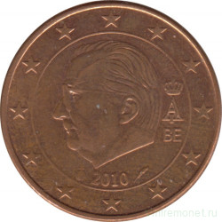 Монета. Бельгия. 5 центов 2010 год.