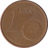 Монета. Нидерланды. 1 цент 2001 год. рев.