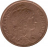 Монета. Франция. 1 сантим 1913 год.