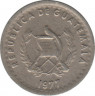 Монета. Гватемала. 5 сентаво 1977 год. Тип 1. ав.