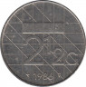 Монета. Нидерланды. 2.5 гульдена 1986 год. ав.