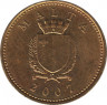  Монета. Мальта. 1 цент 2007 год. ав.
