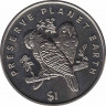 Монета. Либерия. 1 доллар 1996  год. Берегите Землю! Жако (две птицы). ав.