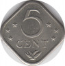 Монета. Нидерландские Антильские острова. 5 центов 1971 год. рев.
