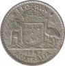 Монета. Австралия. 1 флорин (2 шиллинга) 1947 год. ав.