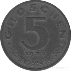Монета. Австрия. 5 грошей 1979 год.