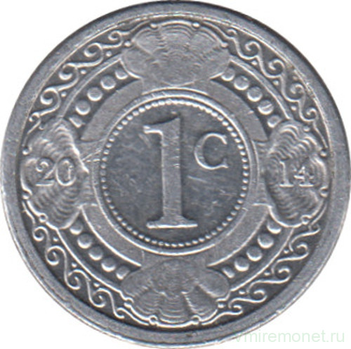 Монета. Нидерландские Антильские острова. 1 цент 2014 год.