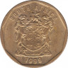 Монета. Южно-Африканская республика (ЮАР). 10 центов 1999 год. ав.