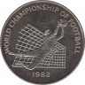 Монета. Ямайка. 1 доллар 1982 год. Чемпионат мира по футболу, Испания 1982. ав.