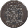 Монета. Ямайка. 1 доллар 1982 год. Чемпионат мира по футболу, Испания 1982. рев.