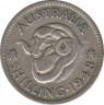Монета. Австралия. 1 шиллинг 1948 год. ав.