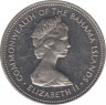Монета. Багамские острова. 25 центов 1971 год. рев.