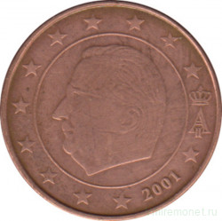 Монета. Бельгия. 1 цент 2001 год.