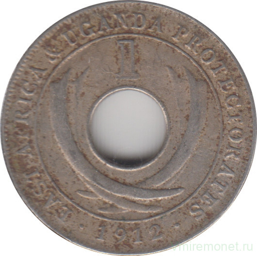Монета. Британская Восточная Африка и Уганда. 1 цент 1912 год.