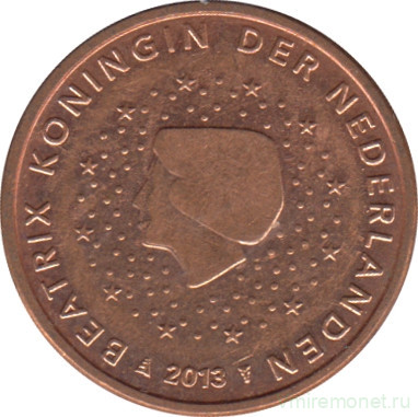 Монета. Нидерланды. 1 цент 2013 год.