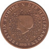 Монета. Нидерланды. 1 цент 2013 год. ав.