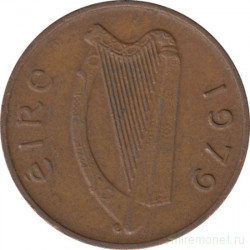 Монета. Ирландия. 1 пенни 1979 год.