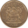 Монета. Южно-Африканская республика (ЮАР). 10 центов 2000 год. Старый тип. ав.