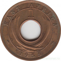 Монета. Британская Восточная Африка. 1 цент 1955 год. Без отметки монетного двора.