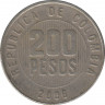 Монета. Колумбия. 200 песо 2006 год. ав.