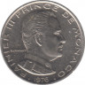 Монета. Монако. 1 франк 1976 год. ав.