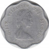 Монета. Восточные Карибские государства. 5 центов 1992 год. рев.