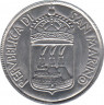  Монета. Сан-Марино 10 лир 1973 год. рев.