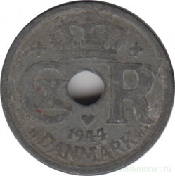 Монета. Дания. 10 эре 1944 год.