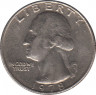  Монета. США. 25 центов 1978 год. ав.