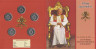 Монета. Мальта. Орден госпитальеров. Набор монет в буклете 1 лира 2005 год. Папа Иоан Павел II. рев.
