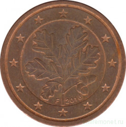 Монета. Германия. 2 цента 2016 год. (F).