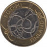 Монета. Финляндия. 5 евро 2011 год. Исторические регионы Финляндии. Тавастия. ав.