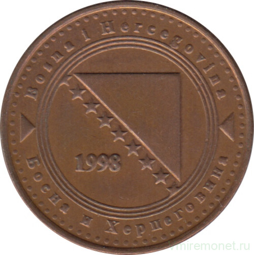 Монета. Босния и Герцеговина. 10 фенингов 1998 год.