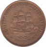 Монета. Южно-Африканская республика (ЮАР). 1 пенни 1928 год. ав.
