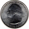 Монета. США. 25 центов 2010 год. Национальный парк. Реверс. Монетный двор D