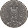 Монета. Нидерландские Антильские острова. 1 гульден 1971 год. ав.
