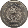 Монета. Перу. 1 соль 2009 год. ав.