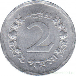 Монета. Пакистан. 2 пайса 1969 год.