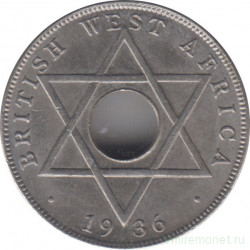 Монета. Британская Западная Африка. 1/2 пенни 1936 год. Эдвард VIII. KN.
